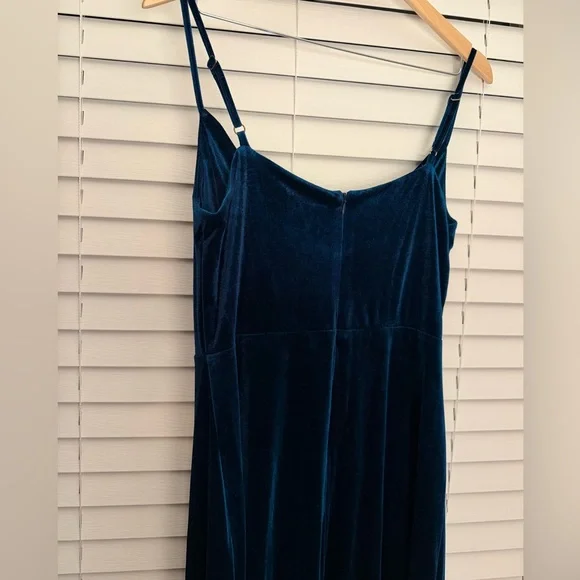 Taylor Velvet Dress - Dark Teal - Picture 5 of 8